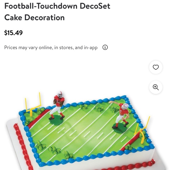 ⭐️3/$15 Touchdown Football Cake Topper Set QB#6 Receiver #12 DecoPac 6pc Party - Picture 3 of 11